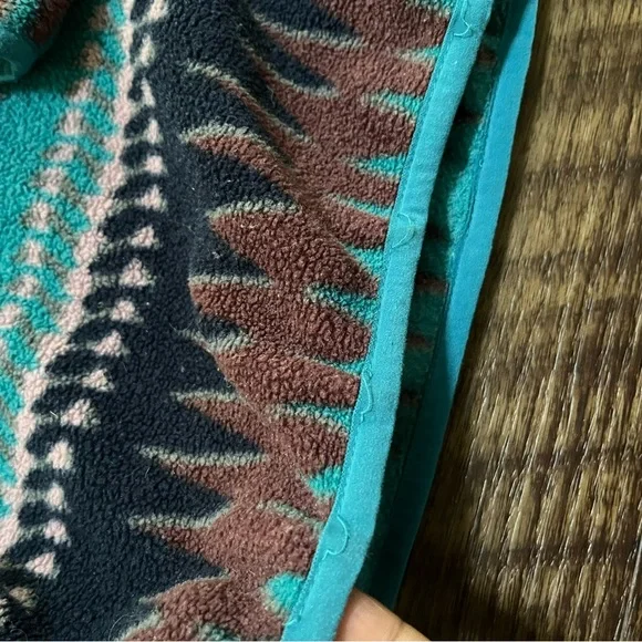 Patagonia Synchilla snap T laughing waters Aztec brown fleece pullover M read - Picture 7 of 16